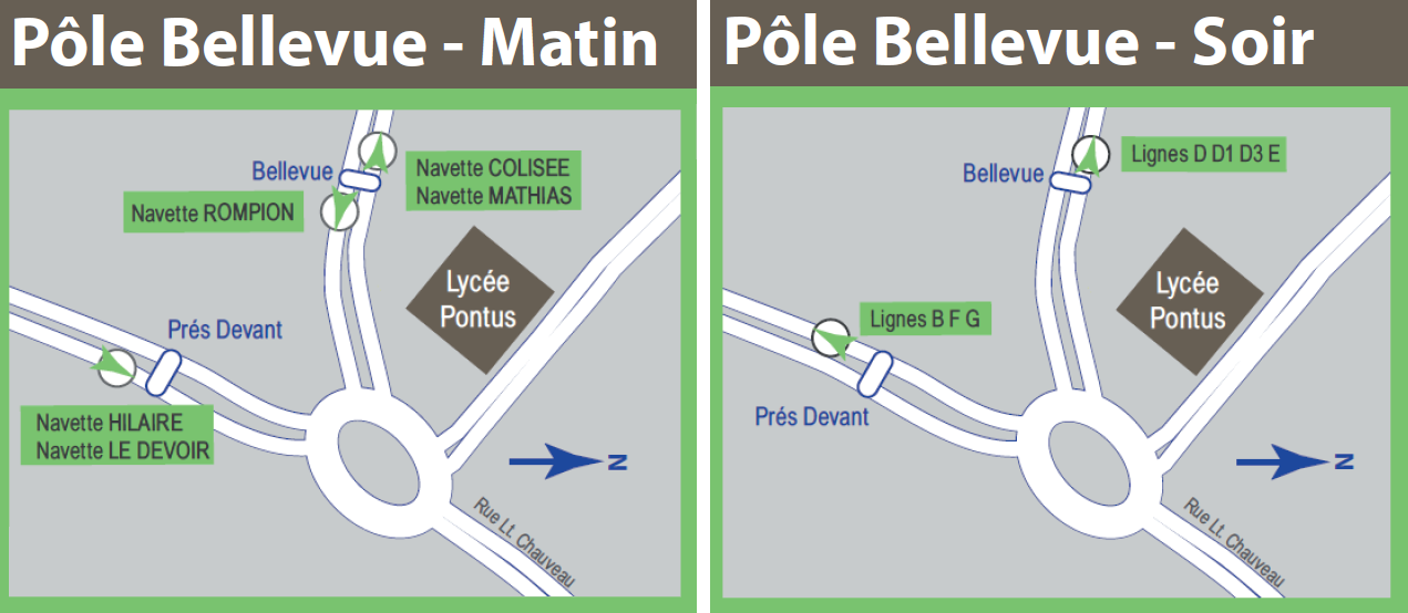 Plan du Pôle Bellevue